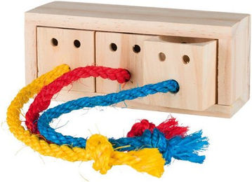 Trixie Intelligenzspielzeug Snack Cube aus Holz für Vögel und Kaninchen – Bild 1 von 4