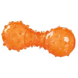 Trixie Intelligenzspielzeug Snack-Hantel für Hunde aus TPR in Orange 12 cm - 12 cm – Bild 1 von 7