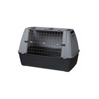 Produktbild von Trixie Journey Transportbox für Hunde aus Kunststoff Schwarz/Grau Größe M