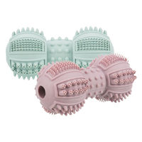 Produktbild von Trixie Junior Hantel Kauspielzeug für Welpen aus Naturkautschuk Mini in Bunt Rosa - 1 Stk.