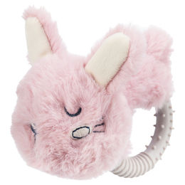 Trixie Junior Hase Hundespielzeug aus Plüsch und TPR in Rosa – Bild 1 von 2
