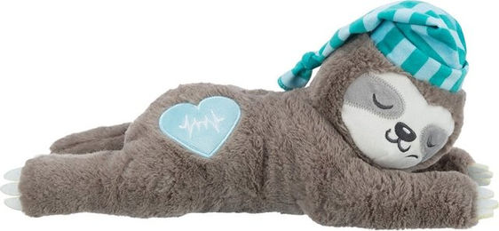 Trixie Junior Hundespielzeug Faultier aus Plüsch mit Herzschlag zur Beruhigung für Welpen 34 cm - 34 cm – Bild 1 von 8