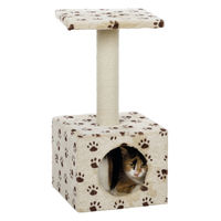 Produktbild von Trixie Junior Kratzbaum Zamora für Kitten beige mit Pfoten aus Plüsch
