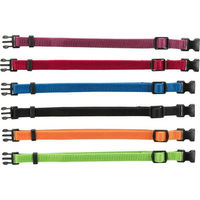 Produktbild von Trixie Junior Welpenhalsband Set 6 Stück S-M wasserabweisend in Rosa Blau Bunt