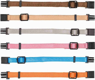 Trixie Junior Welpenhalsbänder aus Nylon im 6er Set, M-L, 22-35 cm, wasserabweisend, bunt – Bild 1 von 11