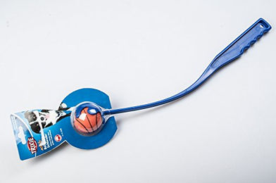 Produktbild von TRIXIE Katzen Katapult mit Ball aus Kunststoff und Schaumstoff Blau 50 cm - 1 Stk.