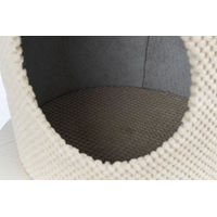 Produktbild von Trixie Katzen Kratzbaum mit Kuschelhöhle und Kaktus in Creme Beige 36 x 84 cm