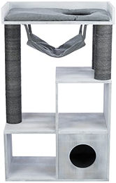 Trixie Katzen Kratzbaum mit Regalfunktion und Sisal in Grau – Bild 1 von 8