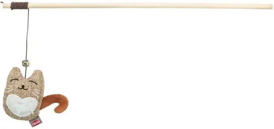 Trixie Katzen-Spielangel aus Plüsch und Holz mit Katzenminze 38 cm – Bild 1 von 4