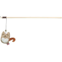 Produktbild von Trixie Katzen-Spielangel aus Plüsch und Holz mit Katzenminze 38 cm