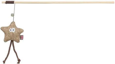 Trixie Katzen-Spielangel Stern aus Plüsch in Beige – Bild 1 von 4