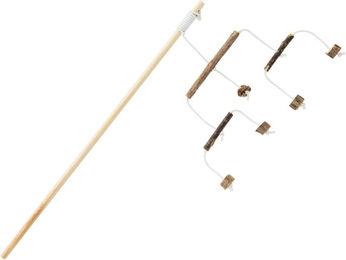 Trixie Katzenangel aus Holz mit Matatabi-Sticks 50cm Natur Braun – Bild 1 von 3