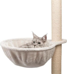 Trixie Katzenbaum Hängematte XL in Grau aus Metall und Plüsch mit Ø45cm – Bild 1 von 1