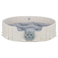 Produktbild von Trixie Katzenbett Emelie aus Filz in Beige und Grau 50 x 42 cm