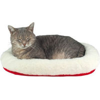Produktbild von Trixie Katzenbett wendbar aus Polyester Weiß/Rot - 45 cm