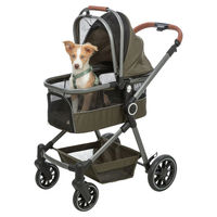 Produktbild von Trixie Katzenbuggy Grün aus Polyester für kleine Rassen und alle Altersstufen