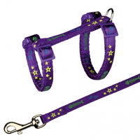 Produktbild von TRIXIE Katzengarnitur mit Motivband aus Nylon und Leine für alle Altersstufen, 22–36 cm und 1,20 m