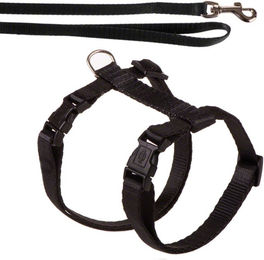 Trixie Katzengeschirr mit Leine Schwarz 27-45 cm – Bild 1 von 2