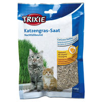Produktbild von Trixie Katzengras Softgras Nachfüllbeutel 100 g für Katzen - 100 g