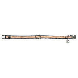 Trixie Katzenhalsband gestreift blau/orange – Bild 1 von 1