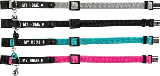 Trixie Katzenhalsband reflektierend aus Nylon mit Adresslasche – Bild 1 von 5
