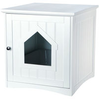 Produktbild von Trixie Katzenhaus für Katzentoilette aus Holz in Weiß 49 x 51 x 51 cm
