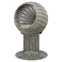 Produktbild von Trixie Katzenhöhle Amalia Outdoor aus Polyrattan Grau Rund
