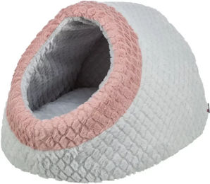 Trixie Katzenhöhle Kaline Mio Katzenbett aus Plüsch mit herausnehmbarem Wendekissen 35 x 26 x 41 cm – Bild 1 von 4