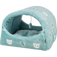 Produktbild von TRIXIE Katzenhöhle Mimi aus Plüsch in Salbei 42 x 35 x 35 cm