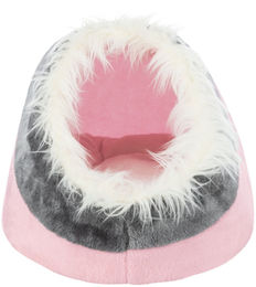 Trixie Katzenhöhle Minou Plüsch Rosa Grau – Bild 1 von 12