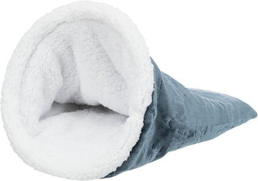 Produktbild von Trixie Katzenhöhle Paul Kuschelsack blau weiß aus Polyester Größe L