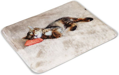 Trixie Katzenkissen Nani aus Plüsch grau – Bild 1 von 3