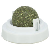 Produktbild von Trixie Katzenminze Ball mit Halterung aus Kunststoff in Grün - 1 Stk.