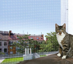 Trixie Katzennetz Schutznetz drahtverstärkt olivgrün 3 x 2 m - 6 m – Bild 1 von 6