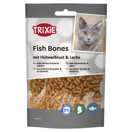 Trixie Katzensnack Fish Bones mit Hühnerbrust und Lachs 50 g – Bild 1 von 3