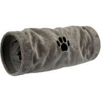 Produktbild von TRIXIE Katzenspieltunnel aus Plüsch in Grau 22 x 60 cm