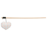 Produktbild von Trixie Katzenspielzeug Angel Herz aus Stoff und Holz mit Raschelfolie und Katzenminze 35 cm Bunt - 35 cm
