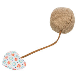 Produktbild von Trixie Katzenspielzeug Ball mit Herz aus Polyester bunt - 1 Stk.