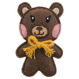 Produktbild von Trixie Katzenspielzeug Bär mit Catnip aus Polyester in Braun