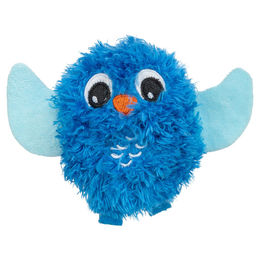 Trixie Katzenspielzeug Eule aus Plüsch mit Catnip in Blau 9 cm – Bild 1 von 4