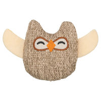 Produktbild von Trixie Katzenspielzeug Eule aus Plüsch mit Catnip in Braun und Beige