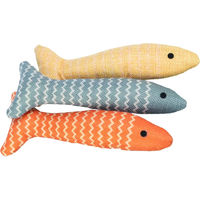 Produktbild von Trixie Katzenspielzeug Fisch aus Stoff in Bunt und Beige für alle Altersstufen