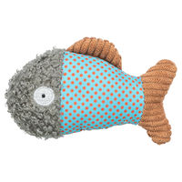 Produktbild von Trixie Katzenspielzeug Fisch mit Catnip aus Polyester in Blau Orange oder Bunt