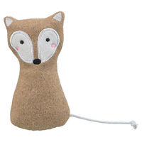 Produktbild von Trixie Katzenspielzeug Fuchs aus Polyester mit Catnip in Beige - 13 cm