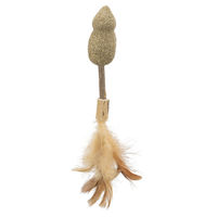 Produktbild von Trixie Katzenspielzeug Matatabi Lolli Maus mit Federn aus Naturmaterial - 1 Stk.