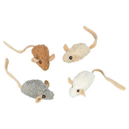 Produktbild von Trixie Katzenspielzeug Maus aus Plüsch bunt