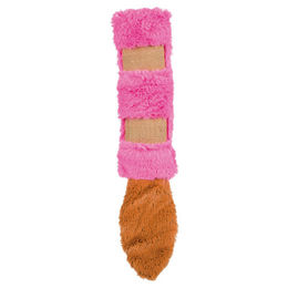 Produktbild von Trixie Katzenspielzeug Plüsch-Catnip-Kissen mit Schwanz in Rosa und Bunt - 39 cm