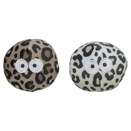 Trixie Katzenspielzeug Plüschball mit Augen im Leopard-Design 2er-Pack – Bild 1 von 4