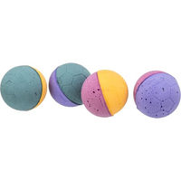 Produktbild von Trixie Katzenspielzeug Set aus buntem Softgummi Ball 4 Stück