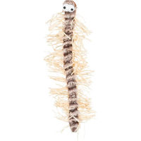 Produktbild von Trixie Katzenspielzeug Tausendfüßler aus Plüsch und Bast in Beige und Braun 33cm